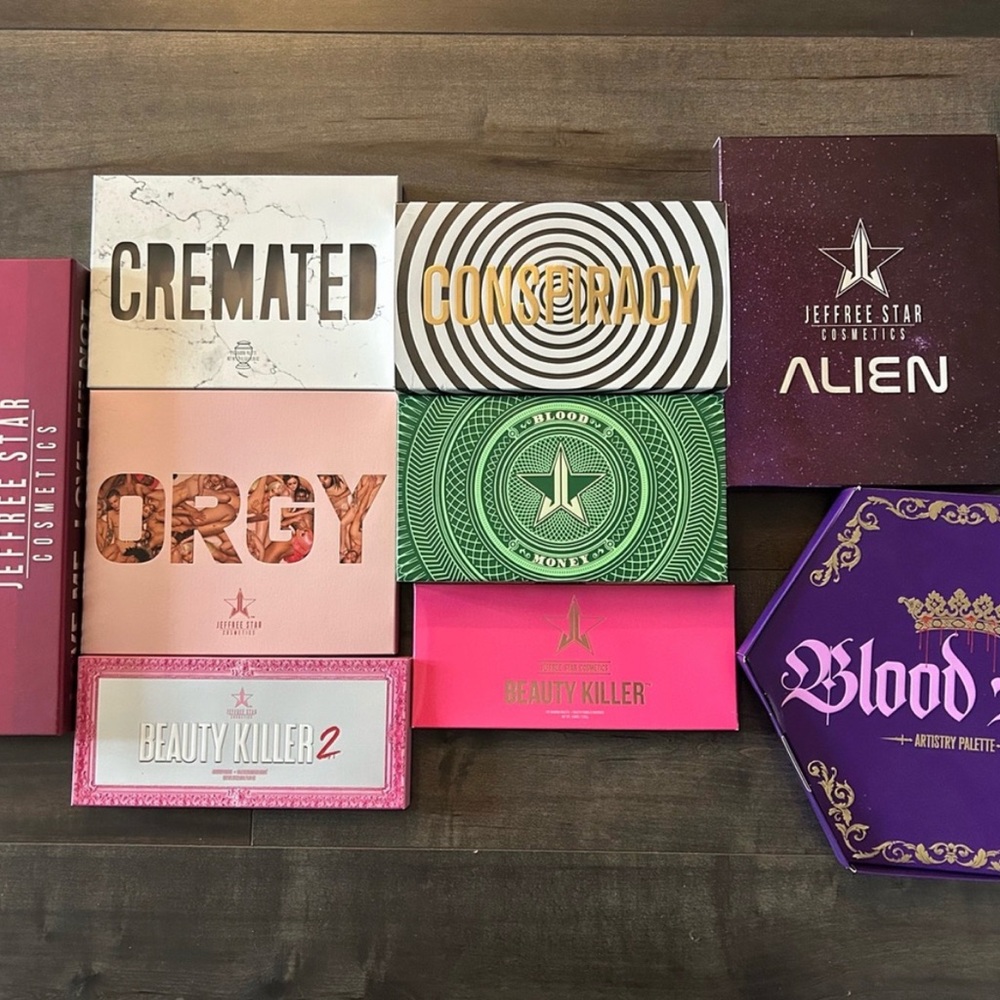 Jeffree Star unicartons, packaging and tissue paper bundle